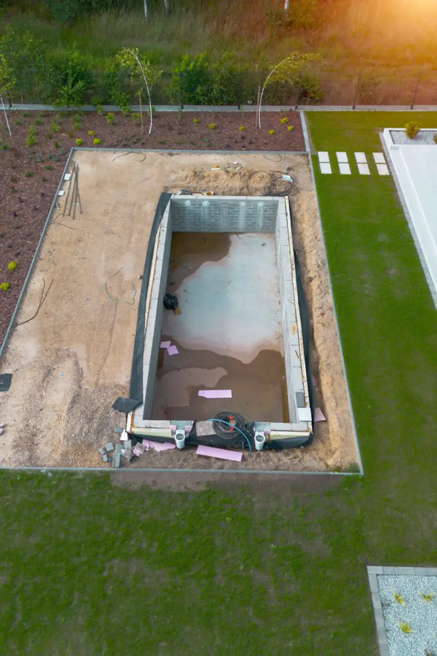 Slip-resistant concrete pool deck in Lee County